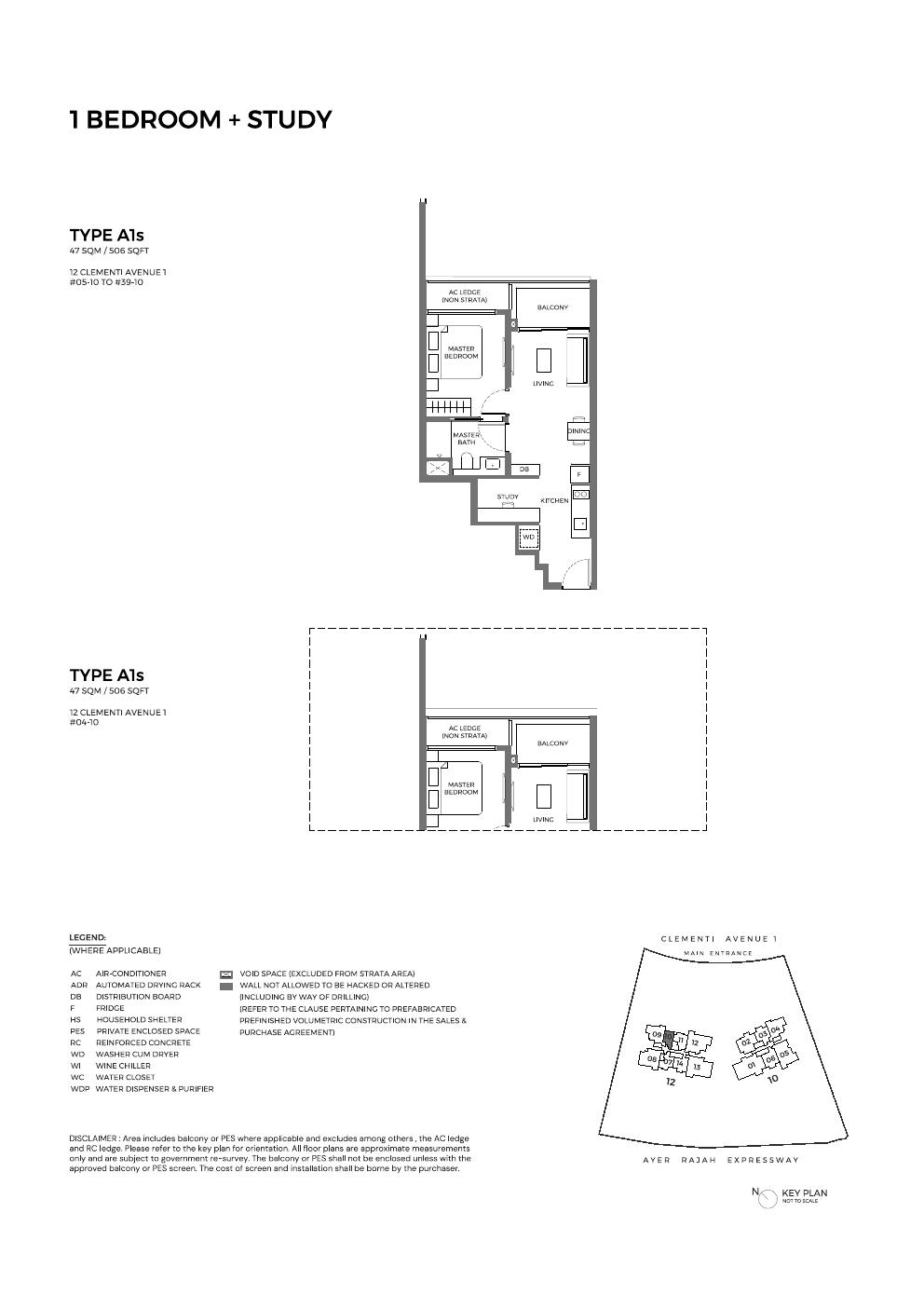 Type A1S Floor Plan