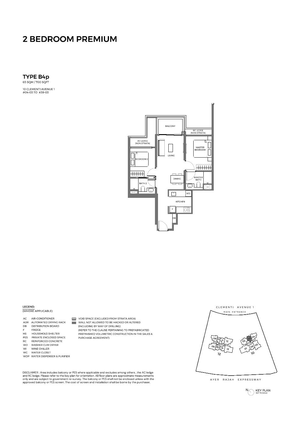 Type B4P Floor Plan
